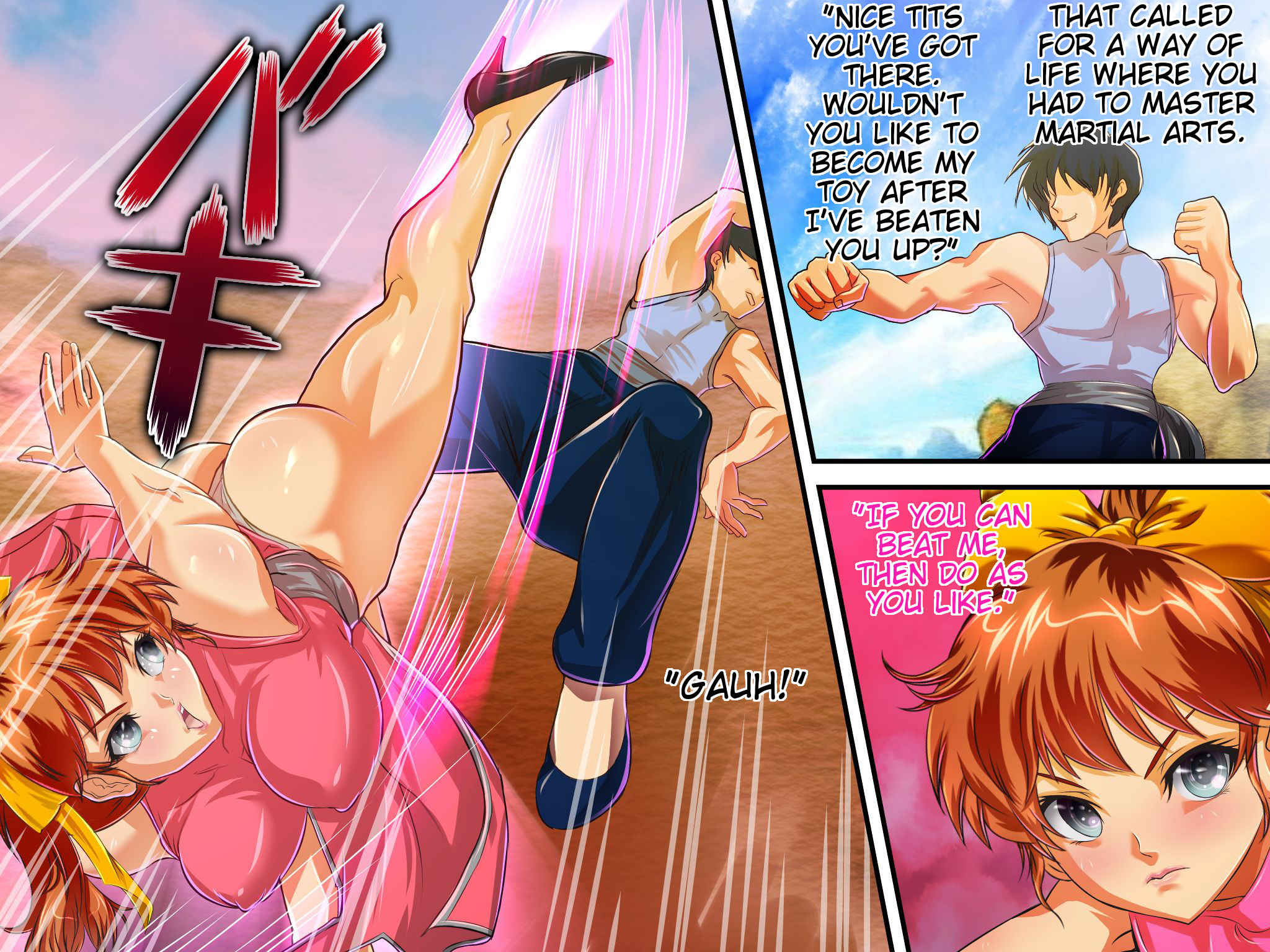 Hentai Manga Comic-Muten no Kaito - The Female Martial Artist Mana Is Cruelly Defeated And Ends Up a Preggo-Bitch-Read-4